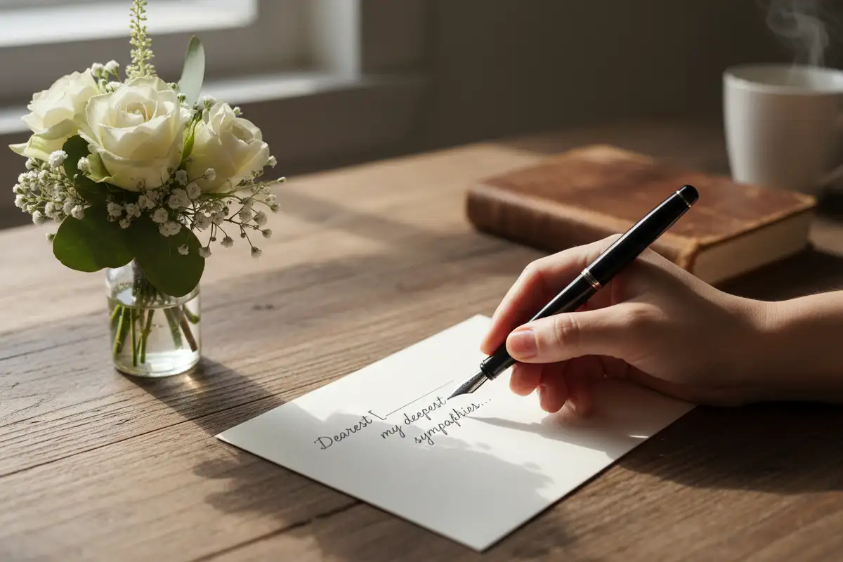 Was schreibt man in eine Trauerkarte? Beispiele und Tipps